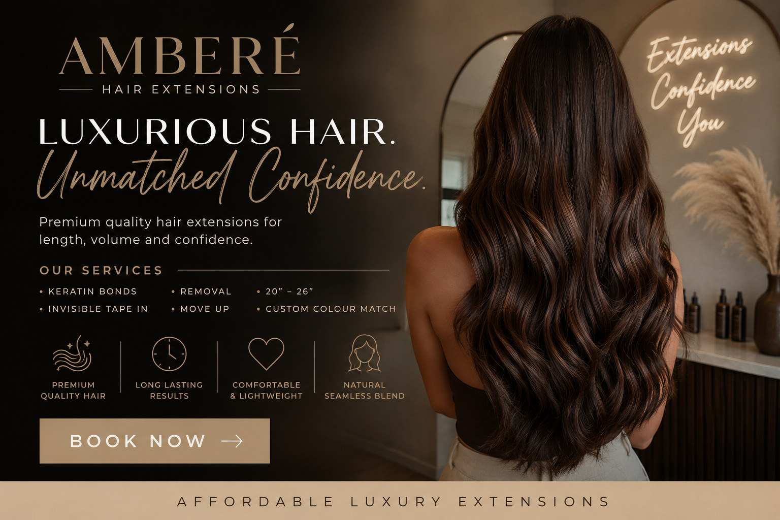 Apply Keratin Bonds service with Amber
